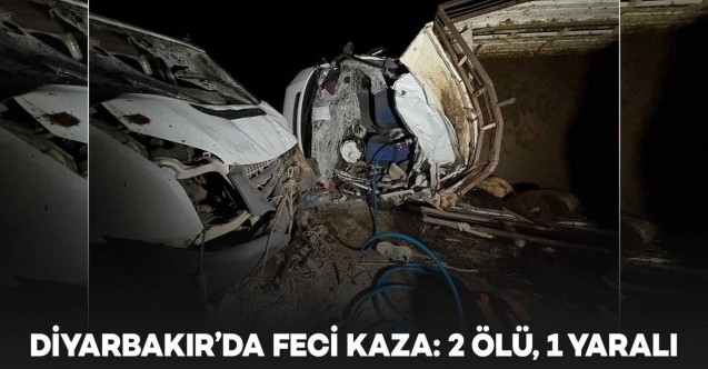 Diyarbakır’da biri hayvan yüklü iki kamyonet çarpıştı; 2 ölü, 1 yaralı