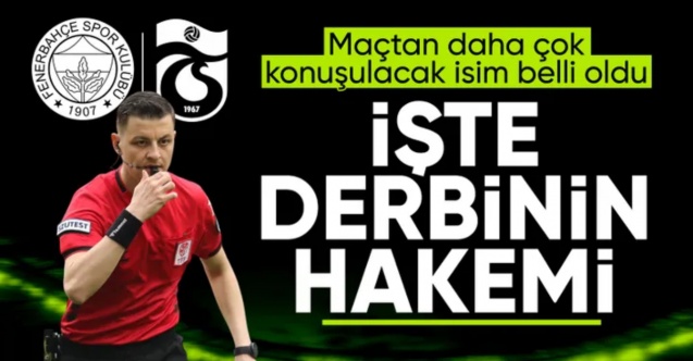 Fenerbahçe - Trabzonspor maçını Ozan Ergün yönetecek