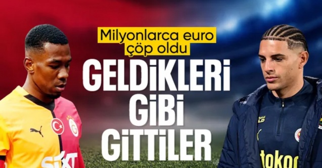 Fenerbahçe ve Galatasaray'a devre arasında gelmişlerdi: Cuesta ve Carlos hayal kırıklığı yarattı