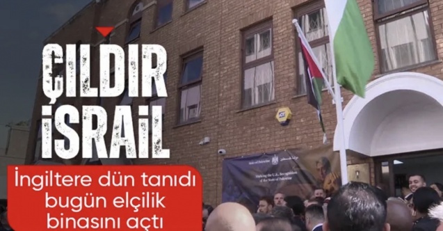 Filistin bayrağı Londra'da göndere çekildi