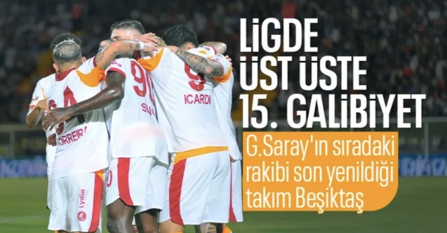 Galatasaray'dan ligde art arda 15. galibiyet