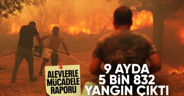 İbrahim Yumaklı: Ocak'tan bu yana toplam 5 bin 832 yangınla mücadele ettik