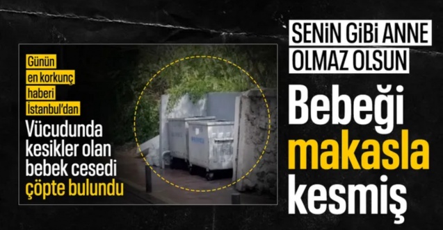 İstanbul'da çöpte yanmış cesedi bulunan bebeğin annesi gözaltına alındı