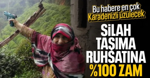 Silah taşıma ve bulundurma harçlarına zam geldi
