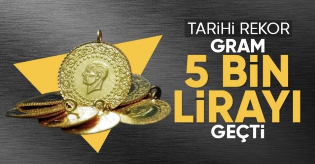 SON DAKİKA! Gram altın 5 bin lirayı geçti