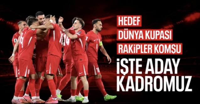 A Milli Futbol Takımımızın aday kadrosu duyuruldu