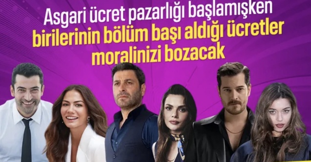 Dizilerde başrol oynayan oyuncuların aldığı ücretler