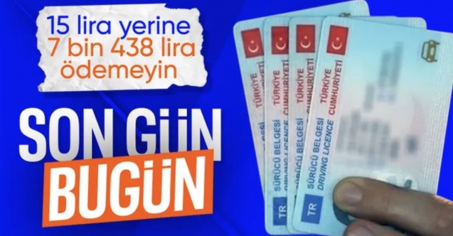 Eski tip ehliyetlerin yenilmesi için son gün bugün