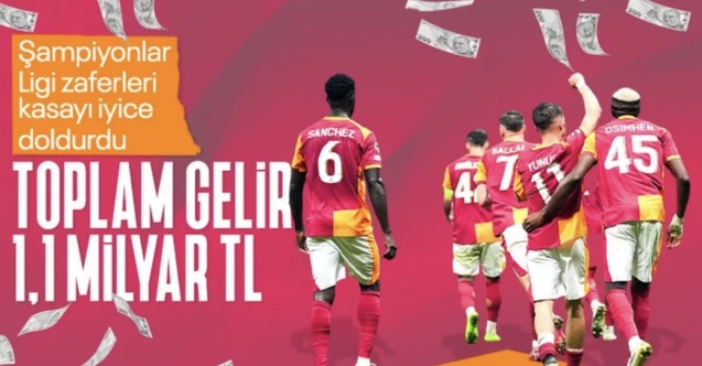 Galatasaray'ın kasası bir kez daha doldu