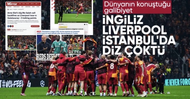 Galatasaray'ın Liverpool zaferi dünya basınında
