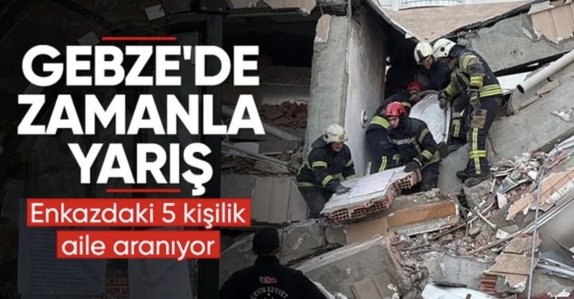 Gebze'de çöken binanın kaydığı ortaya çıktı