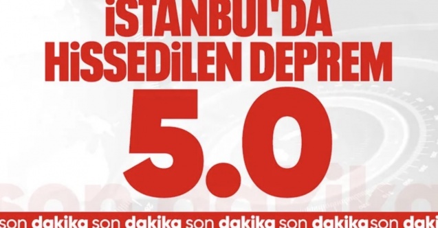 İstanbul'da hissedilen deprem: AFAD açıklama yaptı