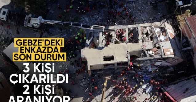 Kocaeli'de 7 katlı bina çöktü: 2 ölü, 1 yaralı