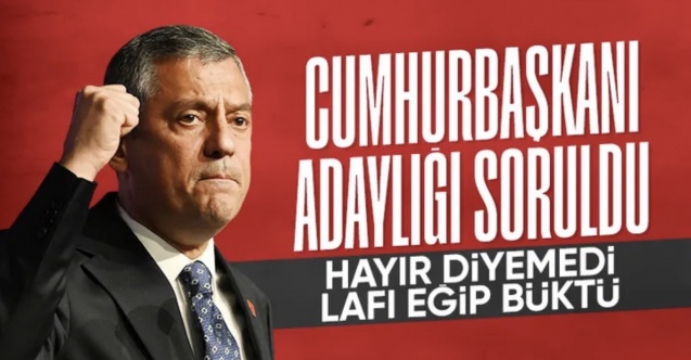 Özgür Özel, adaylık sorusuna "hayır" diyemedi