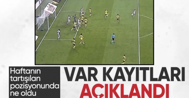 Süper Lig'de 8. haftanın VAR kayıtları yayınlandı