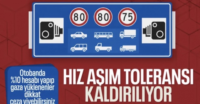 Trafik cezalarında yüzde 10 tolerans kalkıyor