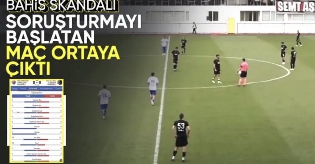 Türk futbolunda bahis skandalını ortaya çıkaran maç