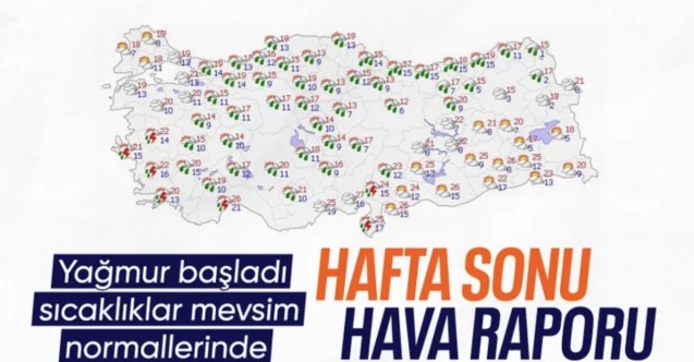 Türkiye hafta sonunu yağışlı geçirecek: Sıcaklık mevsim normallerinde