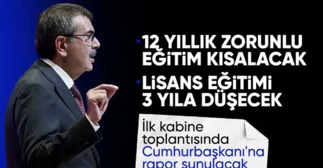 Yusuf Tekin açıkladı: 12 yıllık zorunlu eğitim kısalıyor