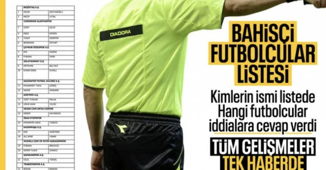1024 futbolcu bahis gerekçesiyle PFDK'ya sevk edildi: İşte tüm gelişmeler