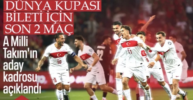 A Milli Takımımızın Bulgaristan ve İspanya maçı kadrosu açıklandı