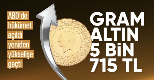 ABD'de hükümet açılınca altın da yükselişini hızlandırdı
