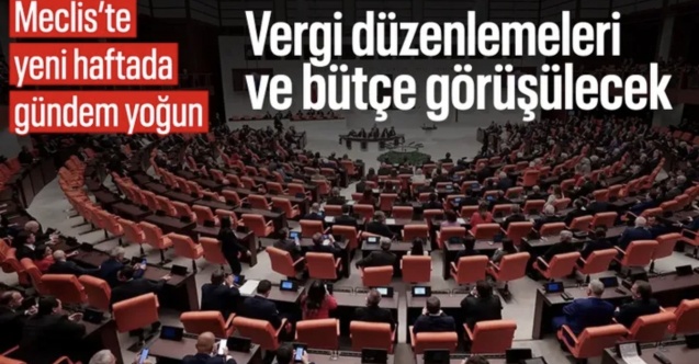 Meclis’te yoğun hafta: Vergi ve bütçe mesaisi başlıyor