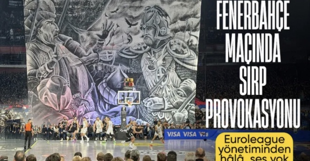 Partizan–Fenerbahçe maçında skandal pankart