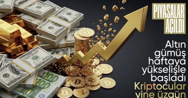 Altın ve gümüş yeni haftaya yükselerek başladı