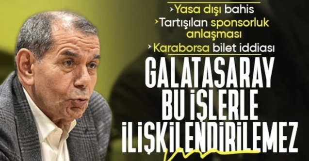 Dursun Özbek tek tek cevapladı: Yasa dışı bahis, sponsporluk anlaşması ve karaborsa bilet iddiası