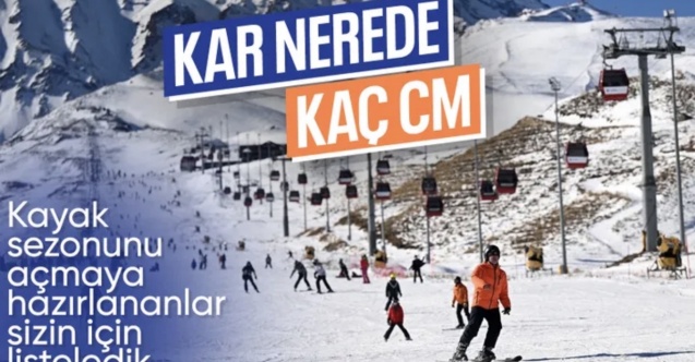 Kayak merkezlerinde hafta sonu hareketliliği: Kar kalınlıkları zirve yaptı