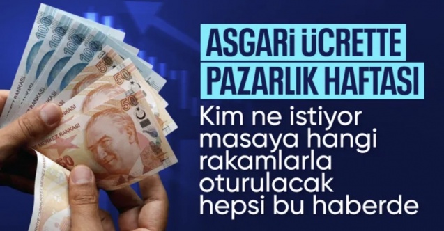 Pazarlık haftasına girildi! Asgari ücret maratonu cuma günü başlıyor