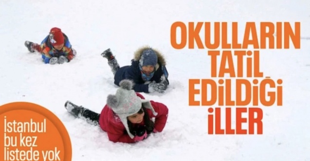 Eğitime kar engeli: Birçok il ve ilçelerde okullar tatil edildi