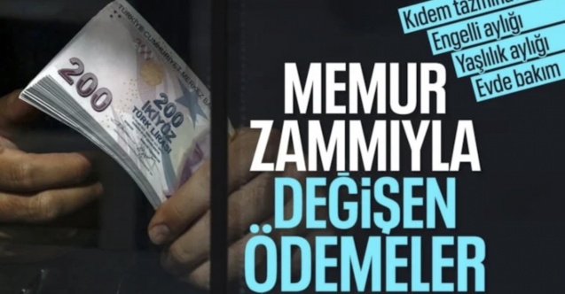 Ocak 2026'da memur maaşı ile birlikte değişen ödemeler