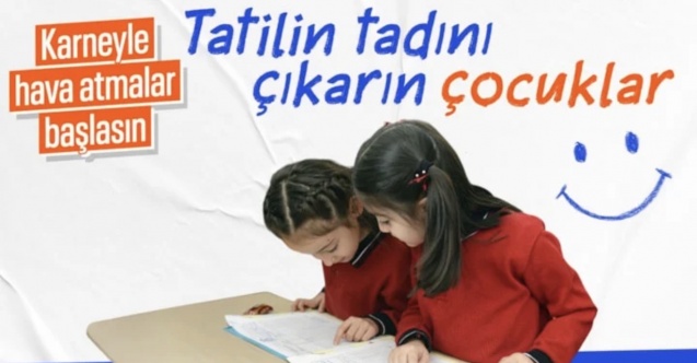 Okullarda yarıyıl tatili için son ders zili bugün çalacak