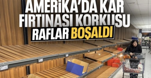 Yoğun kar ve dondurucu soğuk beklenen ABD'de süpermarketler boşaldı