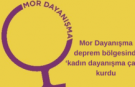 Mor Dayanışma deprem bölgesinde ‘kadın dayanışma çadırı’ kurdu