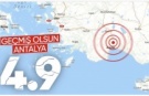 Antalya'da 4.9 büyüklüğünde deprem