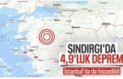 Balıkesir'de 4.9 büyüklüğünde deprem