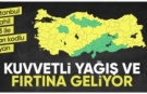 Meteoroloji'den İstanbul dahil 63 ile sarı kodlu fırtına ve yağış uyarısı