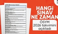 ÖSYM, 2026 yılı sınav takvimini duyurdu