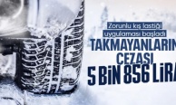 Zorunlu kış lastiği uygulaması başladı