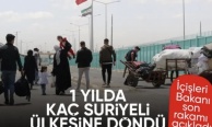 1 yılda 578 bin Suriyeli, Türkiye'den ülkesine döndü