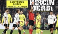 Fenerbahçe-Beşiktaş derbilerinde kart yoğunluğu dikkat çekiyor