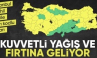 Meteoroloji'den İstanbul dahil 63 ile sarı kodlu fırtına ve yağış uyarısı