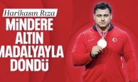 Rıza Kayaalp, mindere altın madalyayla döndü