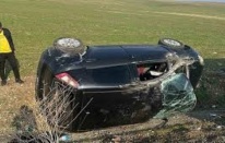 Diyarbakır’da otomobil takla attı: 1 yaralı