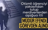 Manisa'da otizmli öğrenciyi merdivenden iten okul müdürü görevden alındı