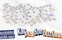 5 kente sarı kodlu kar uyarısı: Buzlanma ve don bekleniyor