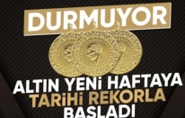 Haftanın ilk gününde altın tarihi zirvesine çıktı